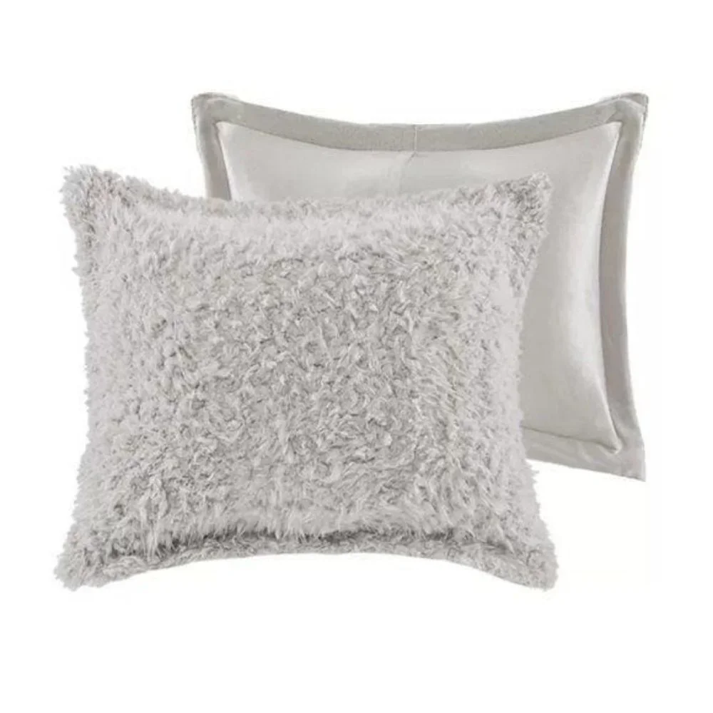 Madison Park Faux Mohair Mink Twin Comforter Set